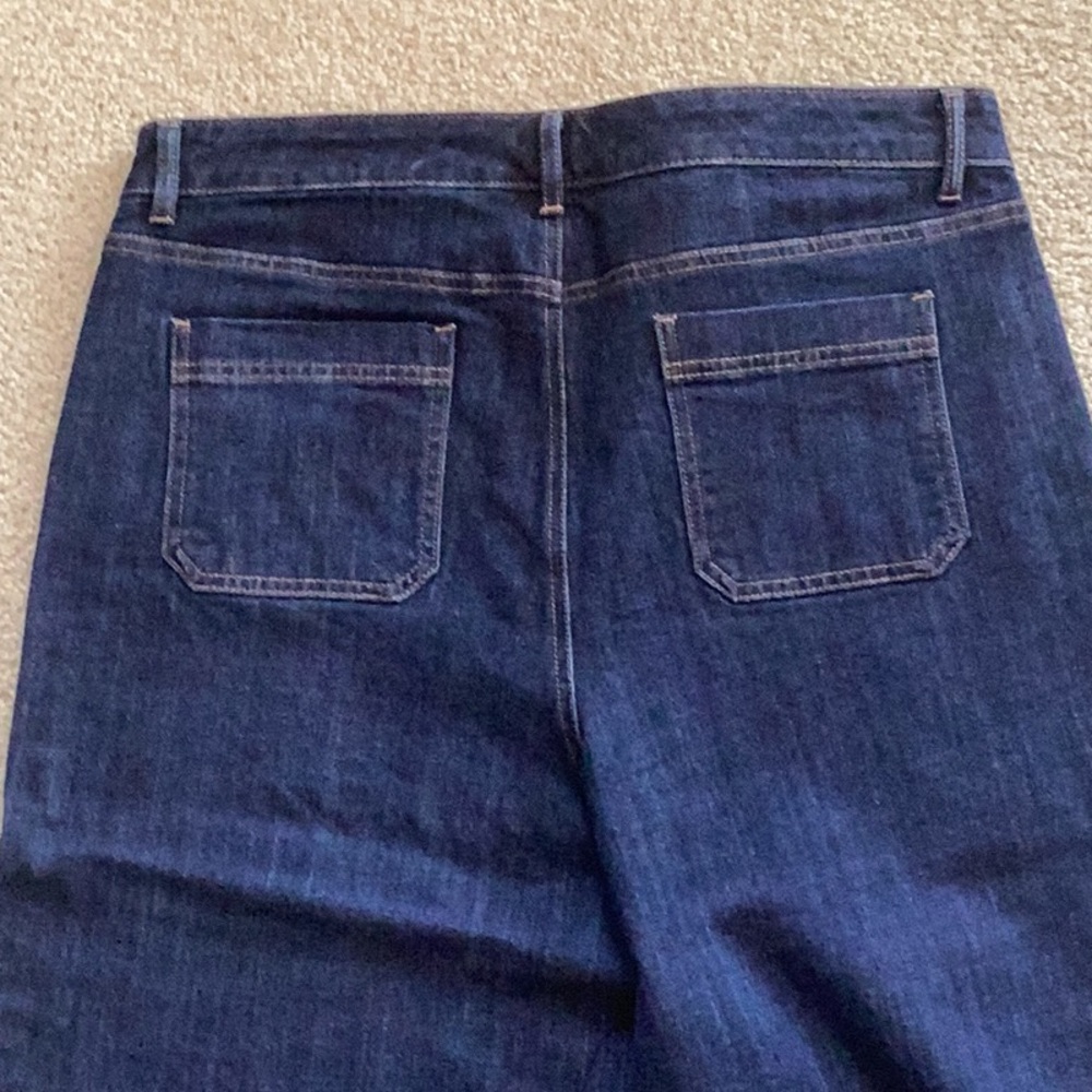 Talbots High-Waist Wide Crop Pant - Picture 8 of 9